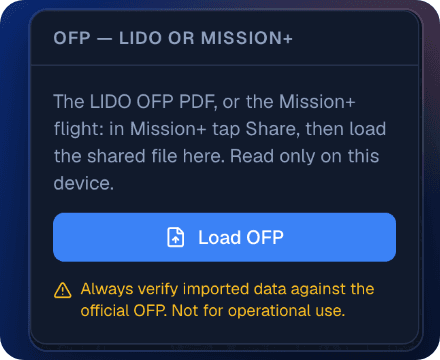 The Load OFP card in PilotDeck Flight Setup